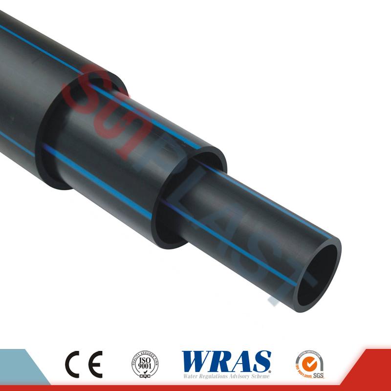 How is fusion welding done in HDPE pipe?