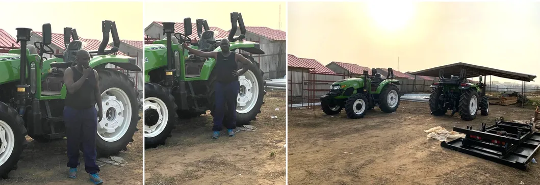 1004 High Quality 4WD Wheel Tractor 100HP Garden Tractor Farm Tractor Front Loader Backhoe Plough Trailer Agriculture Tractor