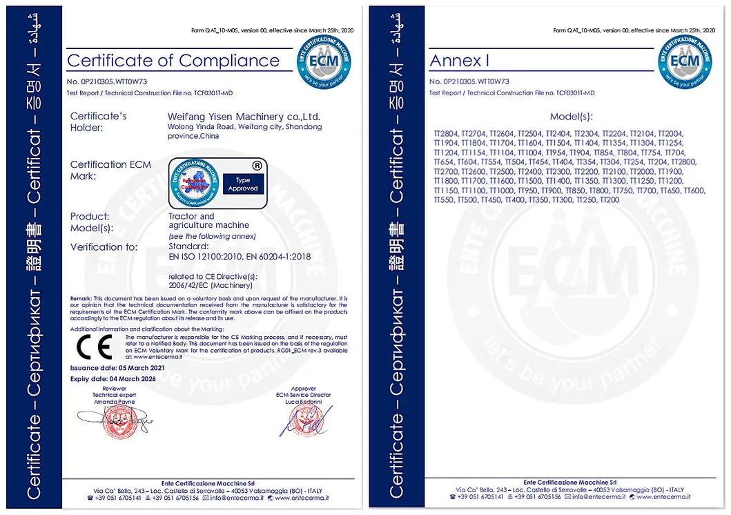 100HP 4WD Tractor Ys-1004 Farming Tractor with CE Certificate