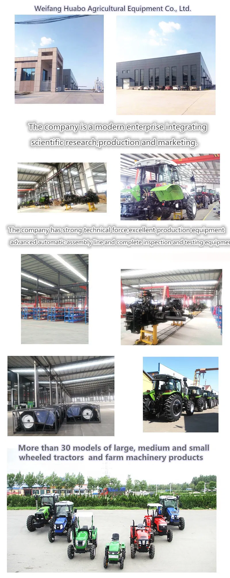 110HP Td1104 Agricultural Machinery Farm Tractor Price