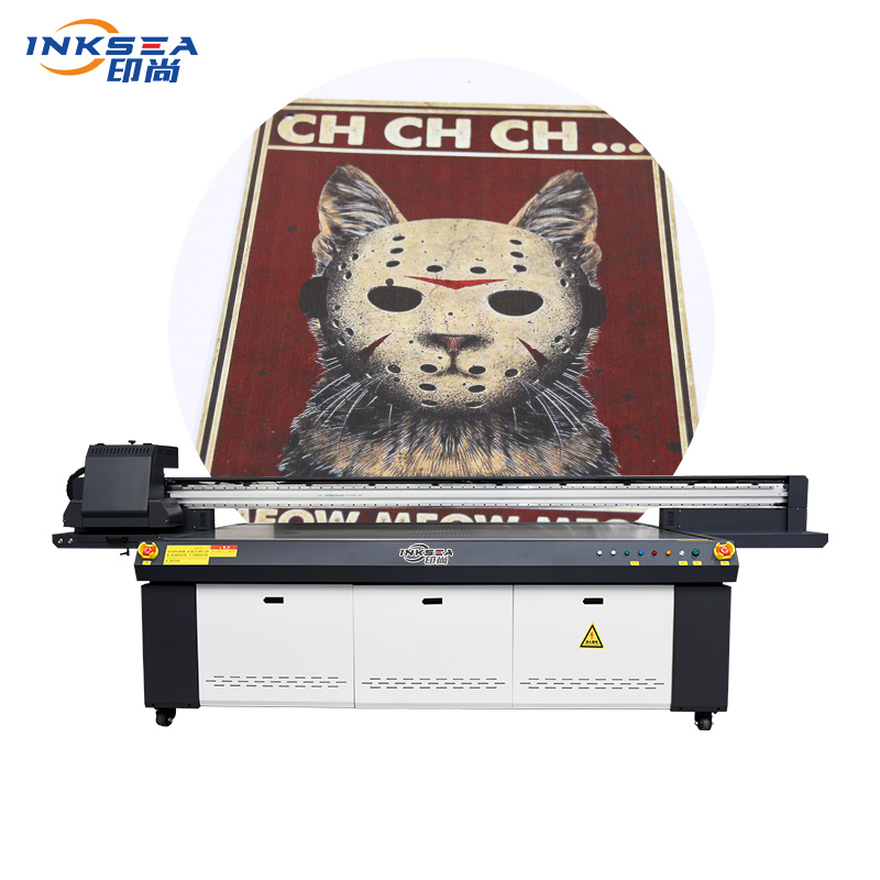 What does a UV flatbed printer do?