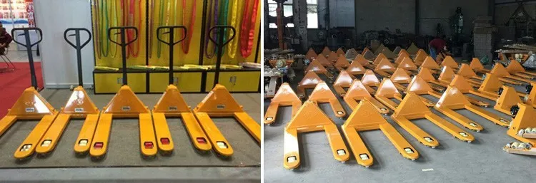 3 Ton Hand Pallet Truck with 1150*520 mm Forks with Nylon Wheels with Welded Pump