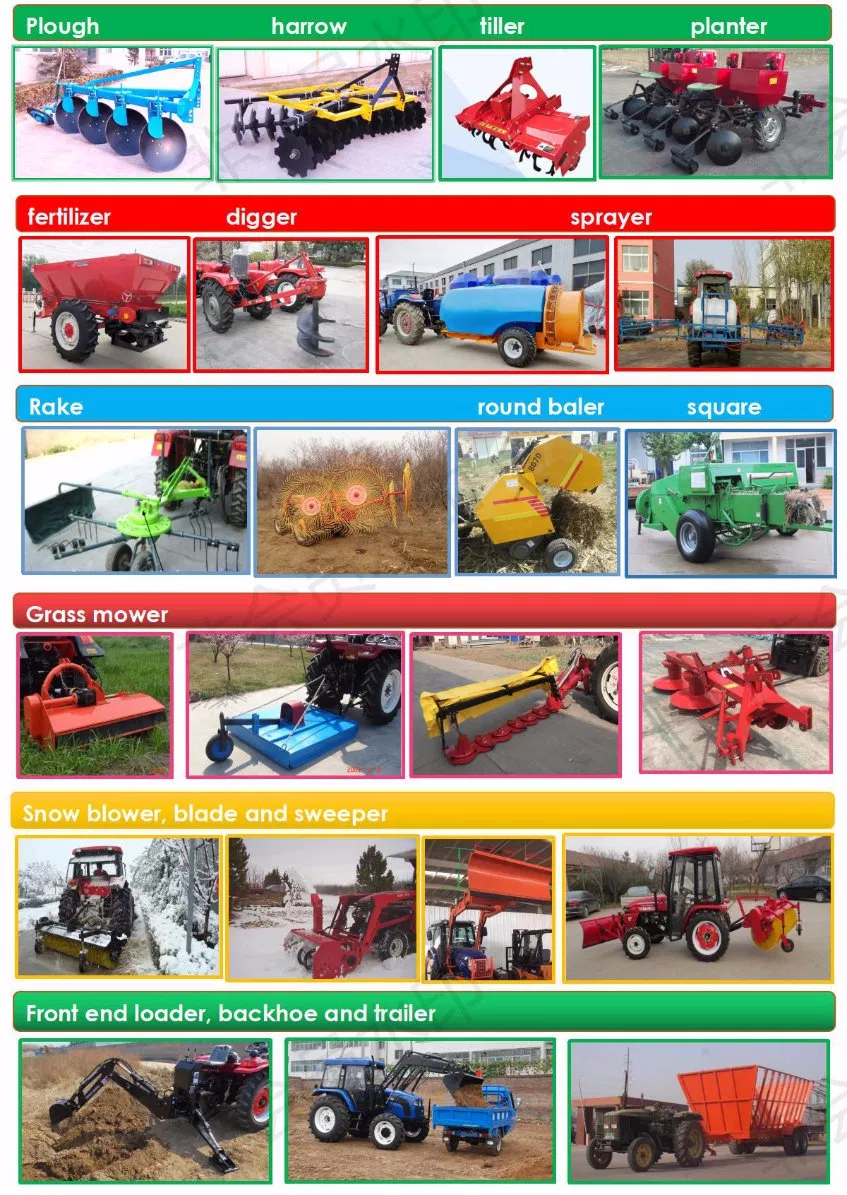 4 Wheel 30HP Taihong Agricultural Tractor Farm Tractors for Sale