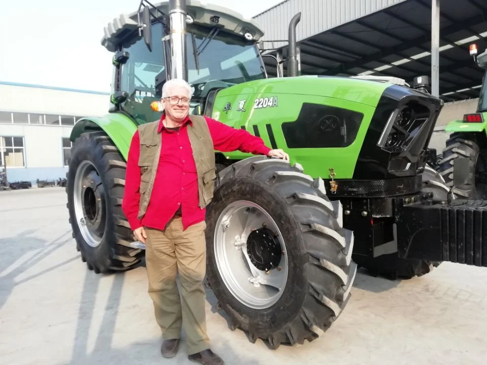 90HP 100HP 110HP 120HP 130HP 140HP 150HP 160HP Agriculture Wheel Farm Tractor with Front Loader Backhoe Plough Trailer