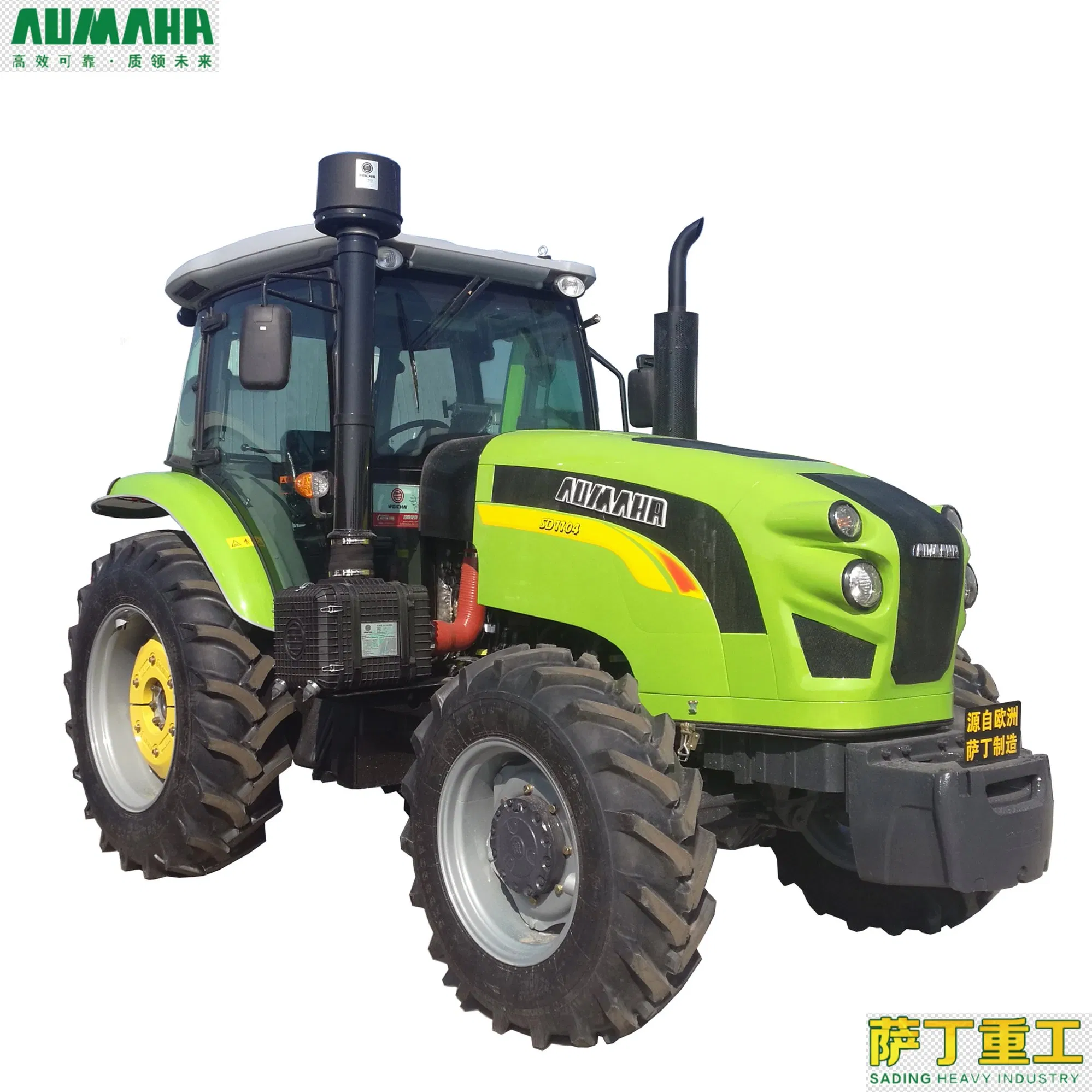 Agricultural 2WD/4WD Paddy-Field Transportion 110HP Wheel Tractor with Cabin