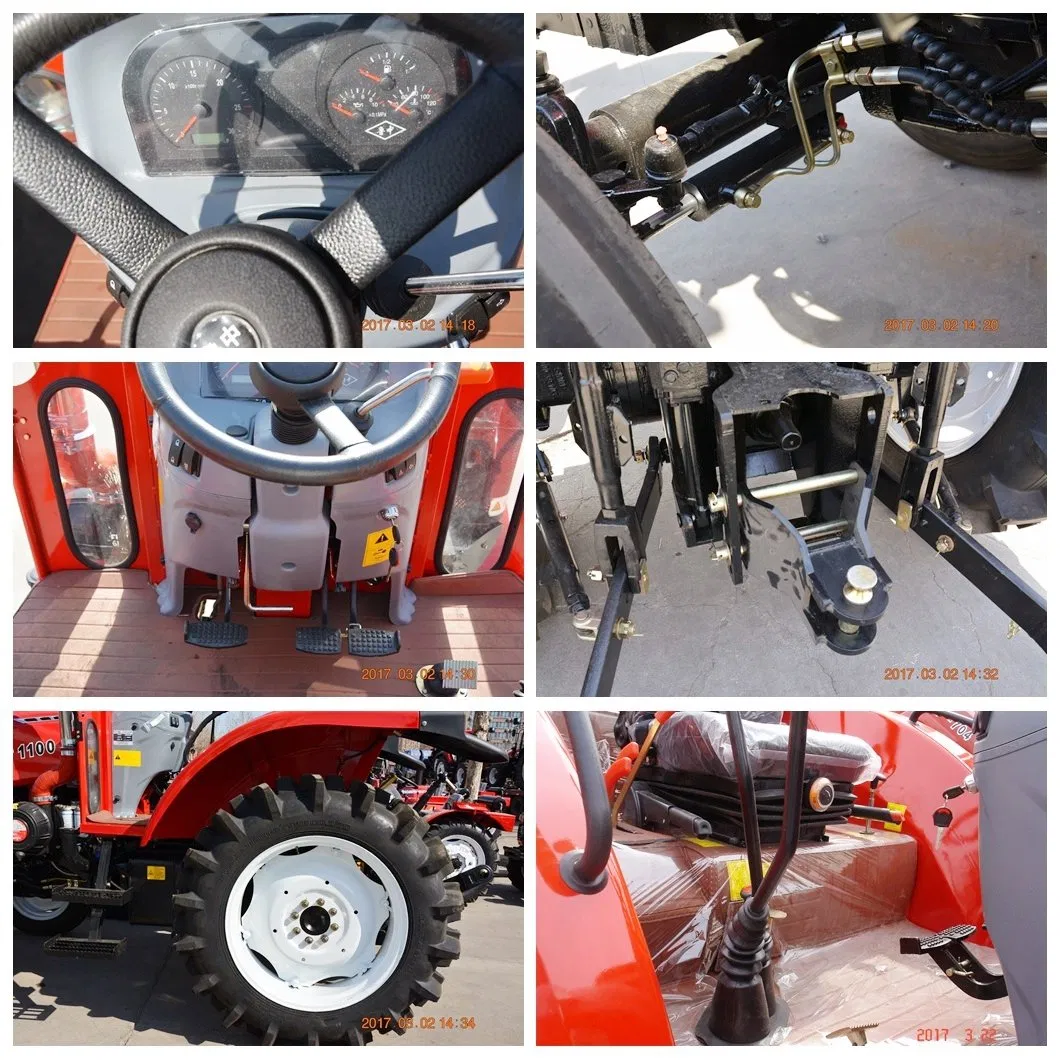 Agricultural Tractor 70-100HP Compact Mini Tractor Th 1004 Power Tiller Tractor