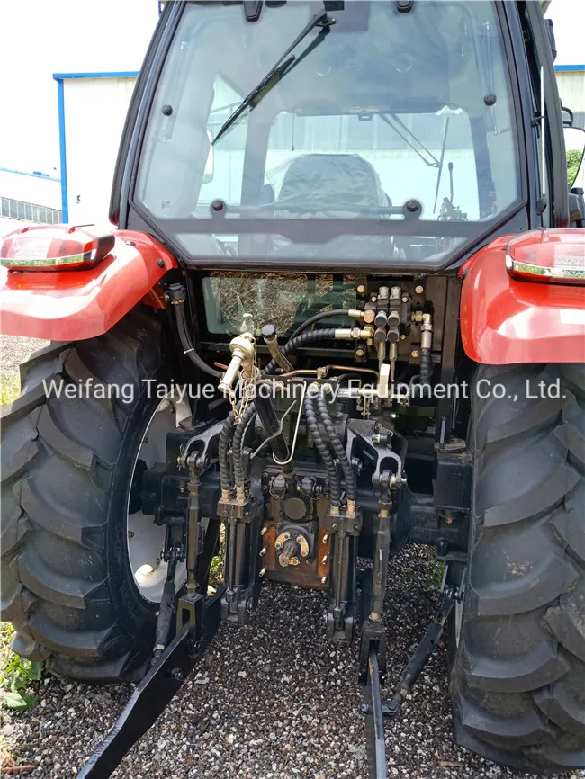 Big Chassis Yto Engine 1004 Agriculture Tractor 100HP Tractor with Front Loader