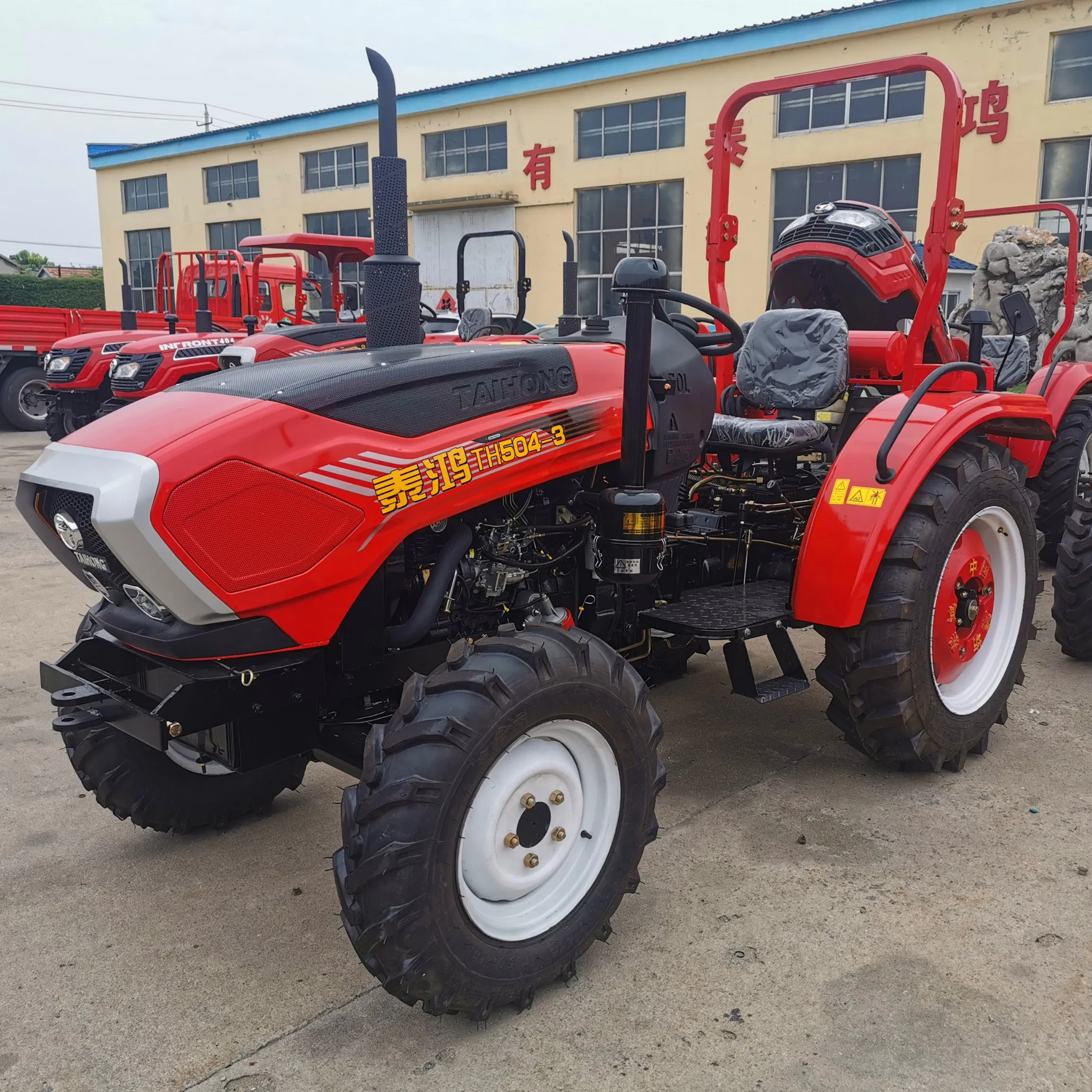 China Factory Supply 30HP 4WD Compact Mini Tractor Agricultural Lawn Orchard Farm Tractors with Loader