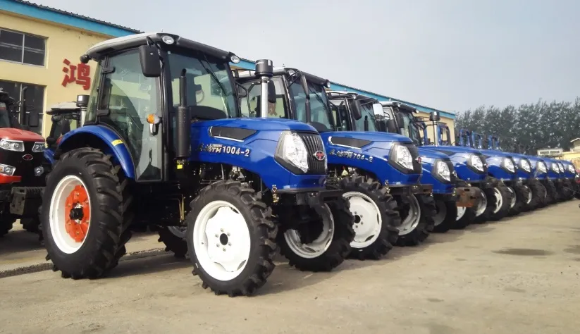 China Good Price Taihong Brand 100HP 4WD Farm Tractor with Paddy Tire and Cabin Th-1004