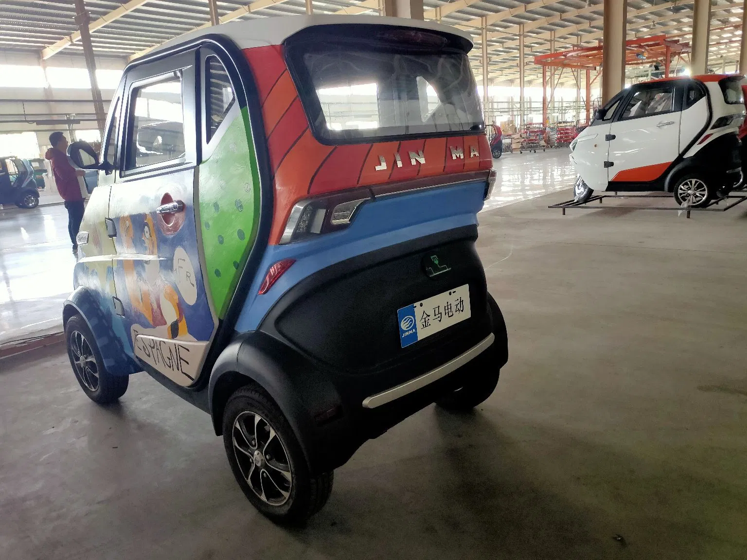 EEC Coc 4 Wheel Electric Mini Cargo Car with Cabin