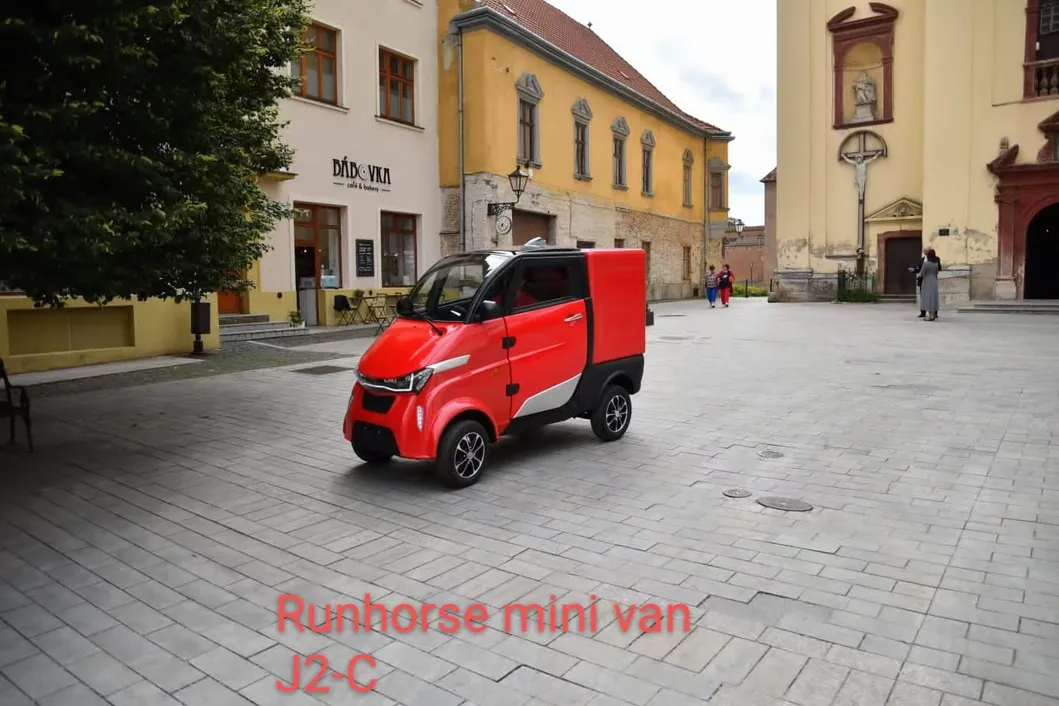 EEC Coc Approval 4 Wheel 1 Seater Electric Delivery Van for Takeaway Food