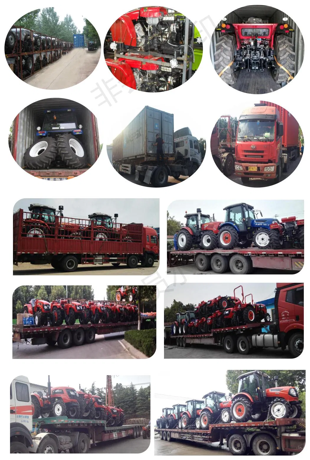 Factory Supply 35HP 4WD Walking Tractor Diesel Engine Comapct Mini Farm Tractors