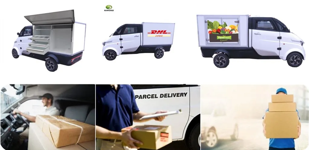 Four Wheel Mini EEC Electric City Cargo Ca for Express Delivery