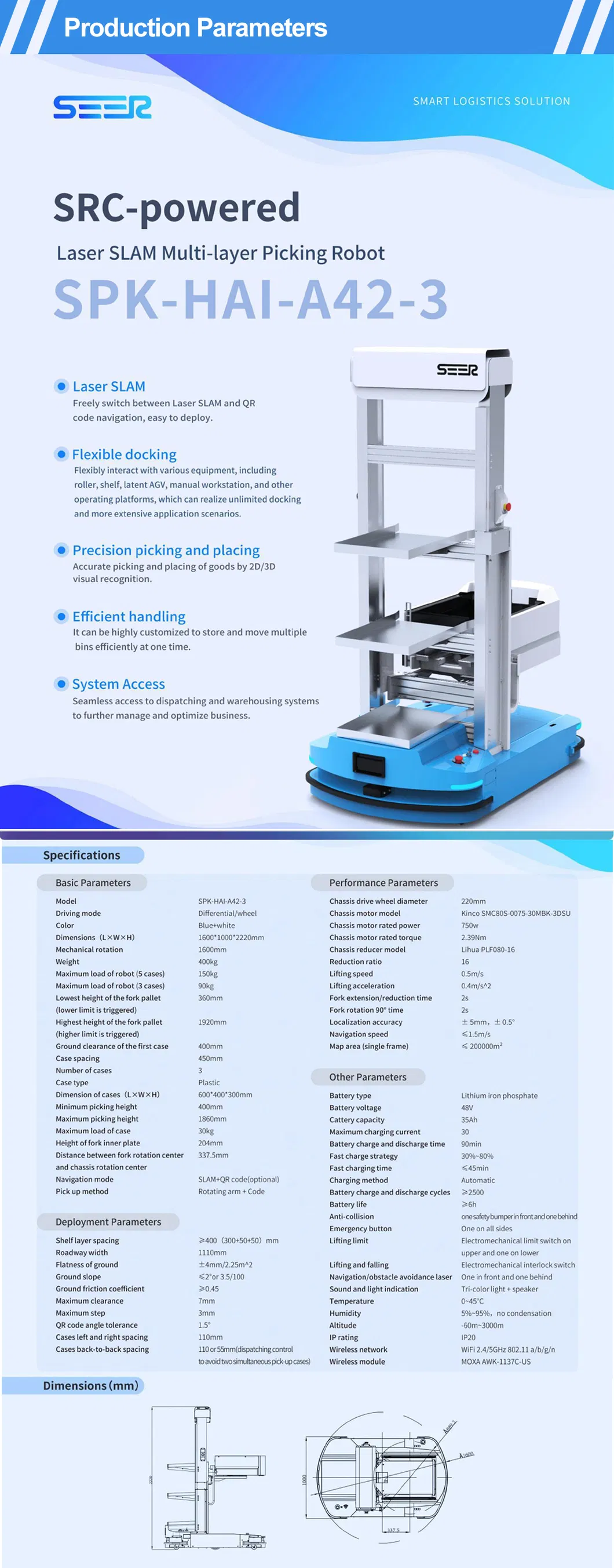 Hot Selling Good Quality Electric Hydraulic Terrain Electric Pallet Hand Stacker Forklift Counterbalance