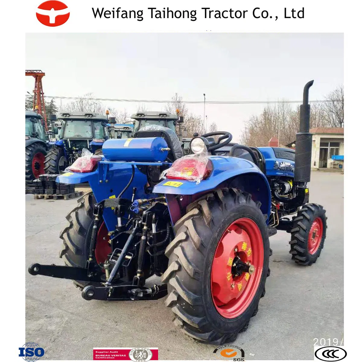 Low Profile China Tractor 80 HP Farm Tractor, 80 HP Wheel Compact, Agriculture Tractor, 804 Mini Tractor for Tiller, Garden, Orchard