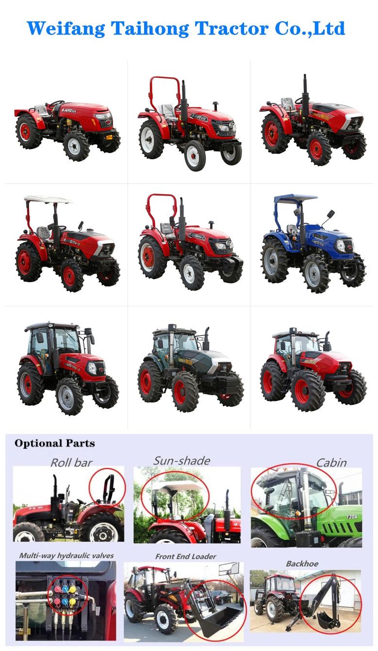 Made in China 30HP 4WD Compact Mini Tractor Agricultural Walking Garden Lawn Orchard Farm Tractor