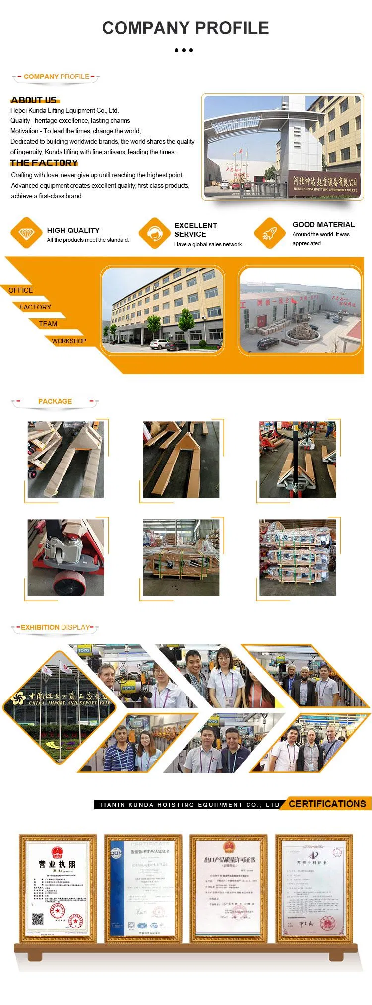 Toyo High Quality 2ton 3ton 1150*550 Hand Pallet Truck