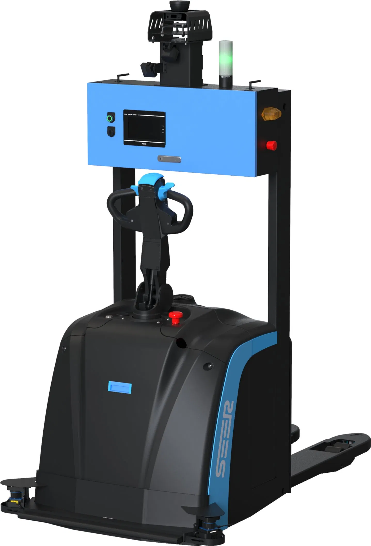 Unmanned Intelligent Laser Navigation Forklift for Automated Guided Vehicles