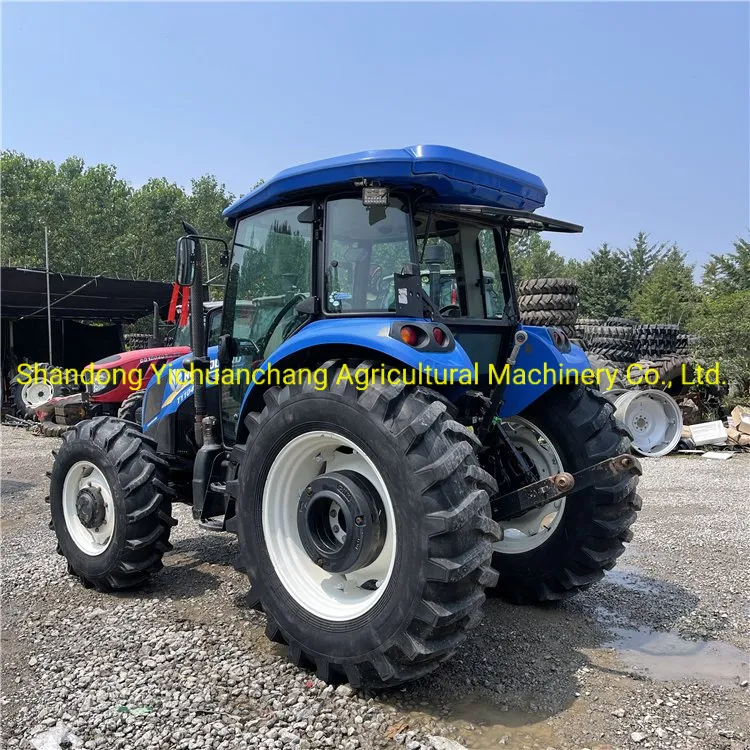 Used Newholland Tractor Td5 1104 , Turkey Tractor with Cabin 4X4wd Agricultural Machinery Cheap Price Compact Tractor