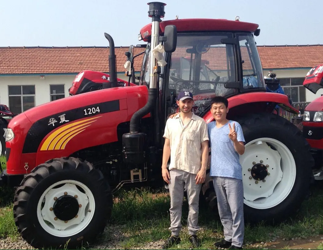 with Loader Plough 100HP 120HP 150HP 160HP 180HP Ce Agriculture Wheeled Farm Tractor