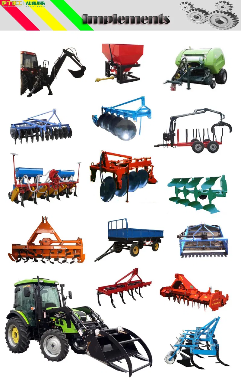 Wood Farm 80/90/100HP Paddy-Field Tractor Farm Agriculture Tractor